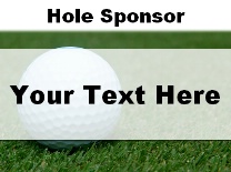 Hole Sponsor Ball in Grass