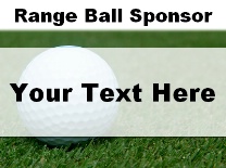 Range Ball Sponsor Ball in Grass