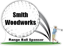 Range Ball Sponsor Golf Swing Shaped Sign