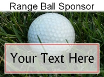 Range Ball Sponsor Ball in grass