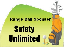 Range Ball Sponsor Golf Bag Shaped