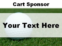 Cart Sponsor Ball in Grass