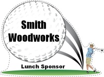 Lunch Sponsor Golf Swing Shaped Sign