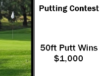 Putting Contest Flag In Grass