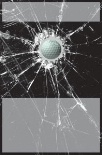 Blank Golf Cracked Glass
