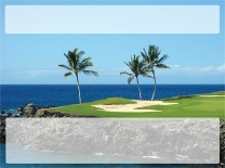 Blank Golf Tropical Green