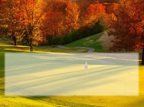 Blank Golf Fall Scene