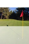 Blank Golf Flag in Close